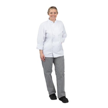 DL712-L Whites Vegas unisex koksbroek zwart-wit geruit L