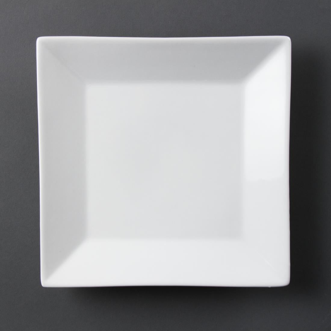 C360 Olympia Whiteware vierkant bord 25cm (6 stuks)