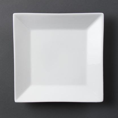 C360 Olympia Whiteware vierkant bord 25cm (6 stuks)