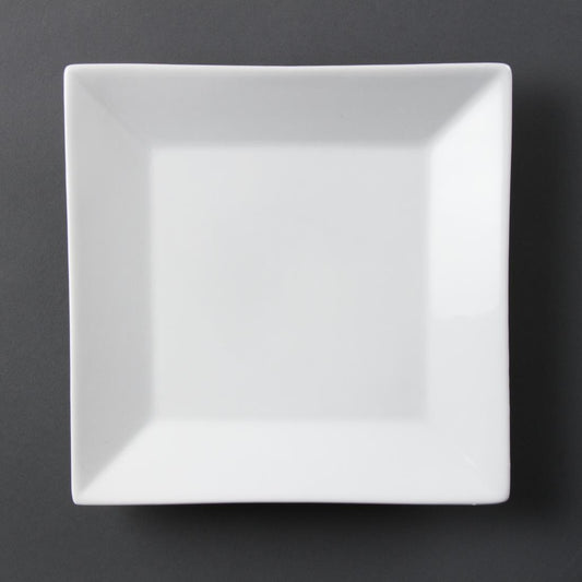 C360 Olympia Whiteware vierkant bord 25cm (6 stuks)