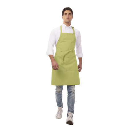 B190 Chef Works halterschort limoen