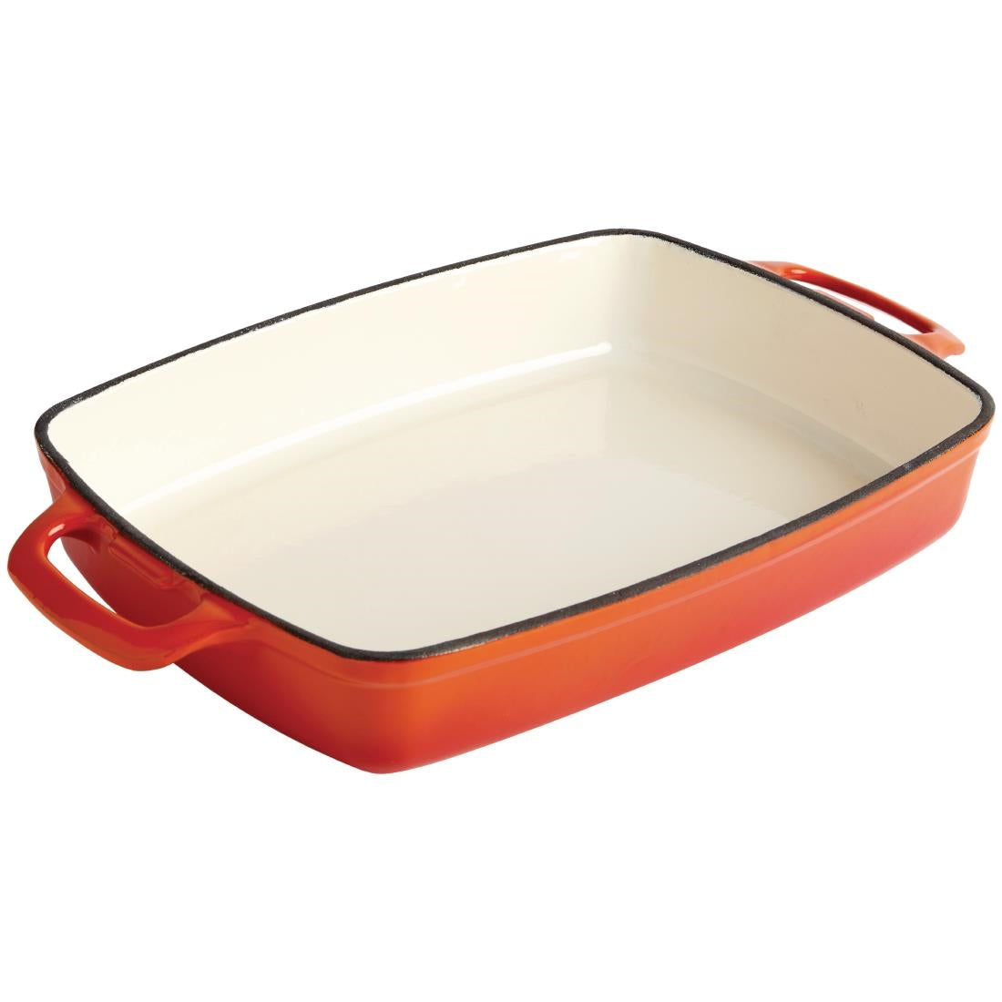 SA728 Vogue Gietijzeren Kookgerei 3-Delige Set - Oranje