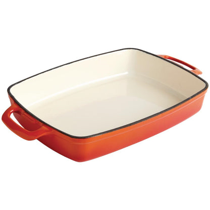 SA728 Vogue Gietijzeren Kookgerei 3-Delige Set - Oranje