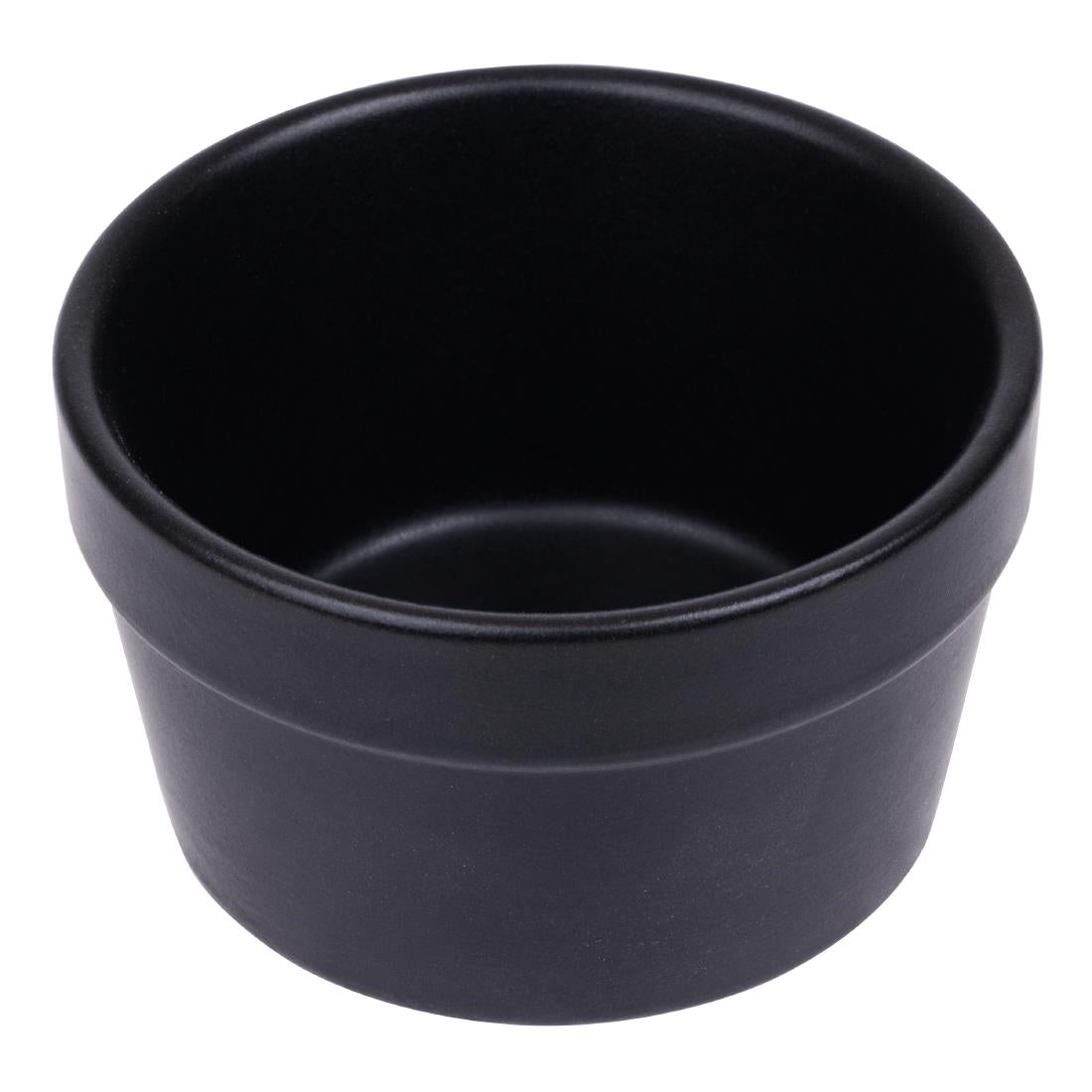 DK830 Olympia stapelbare ramekin mat zwart 77x45mm (6 stuks)