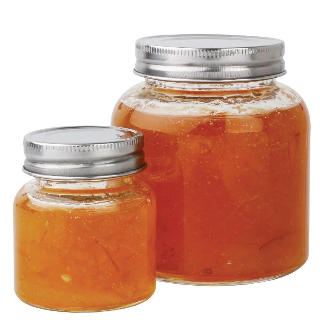 CP082 Vogue glazen voorraadpot met schroefdeksel 330ml (6 stuks)