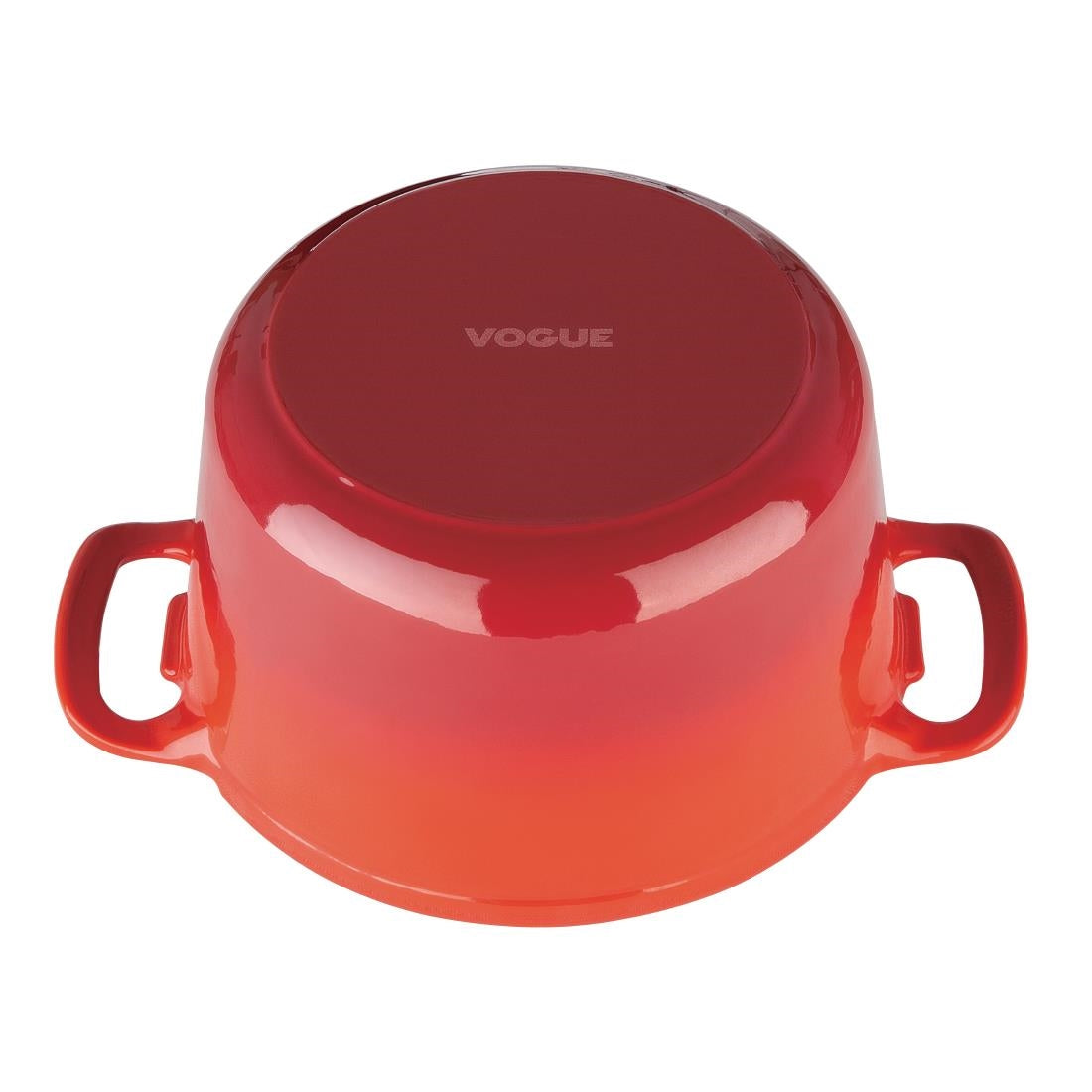GH304 Vogue ronde inductie braadpan rood 3,2Ltr