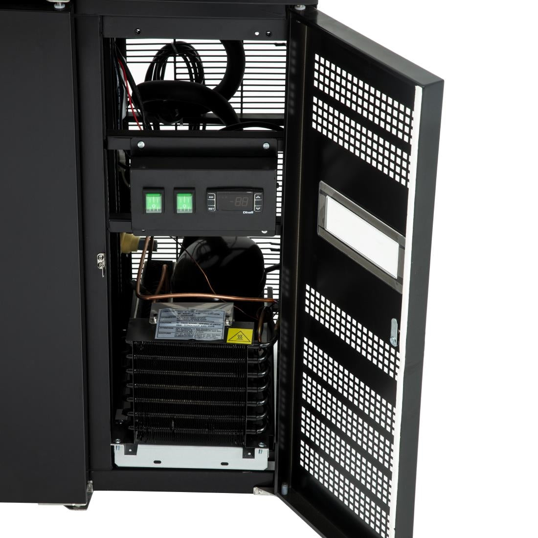 GL456 Polar U-serie dubbele deur back bar toonbank koelkast met laden