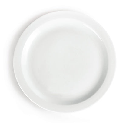 CB491 Olympia Whiteware Borden Met Smalle Rand 28cm (6 Stuks)