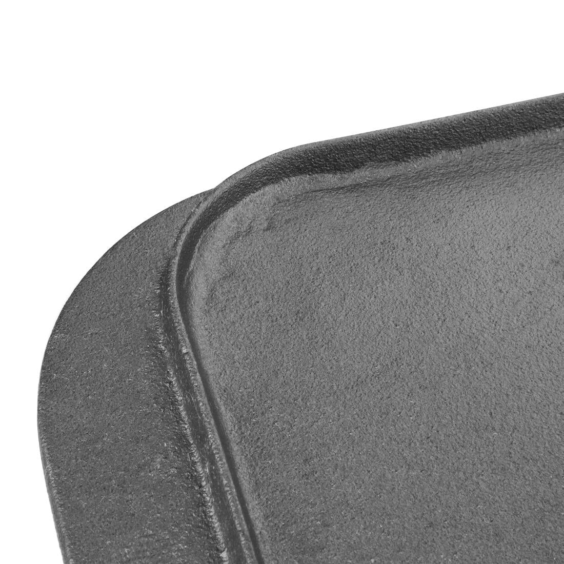 M650 Vogue dubbelzijdige gietijzeren grillplaat glad/ribbel