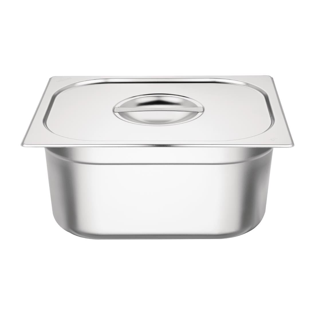 SA245 Vogue RVS Gastronorm Bakken Set 2 x 1/2 Met Deksels