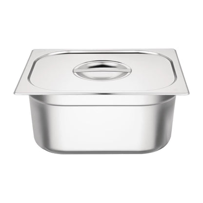 SA245 Vogue RVS Gastronorm Bakken Set 2 x 1/2 Met Deksels