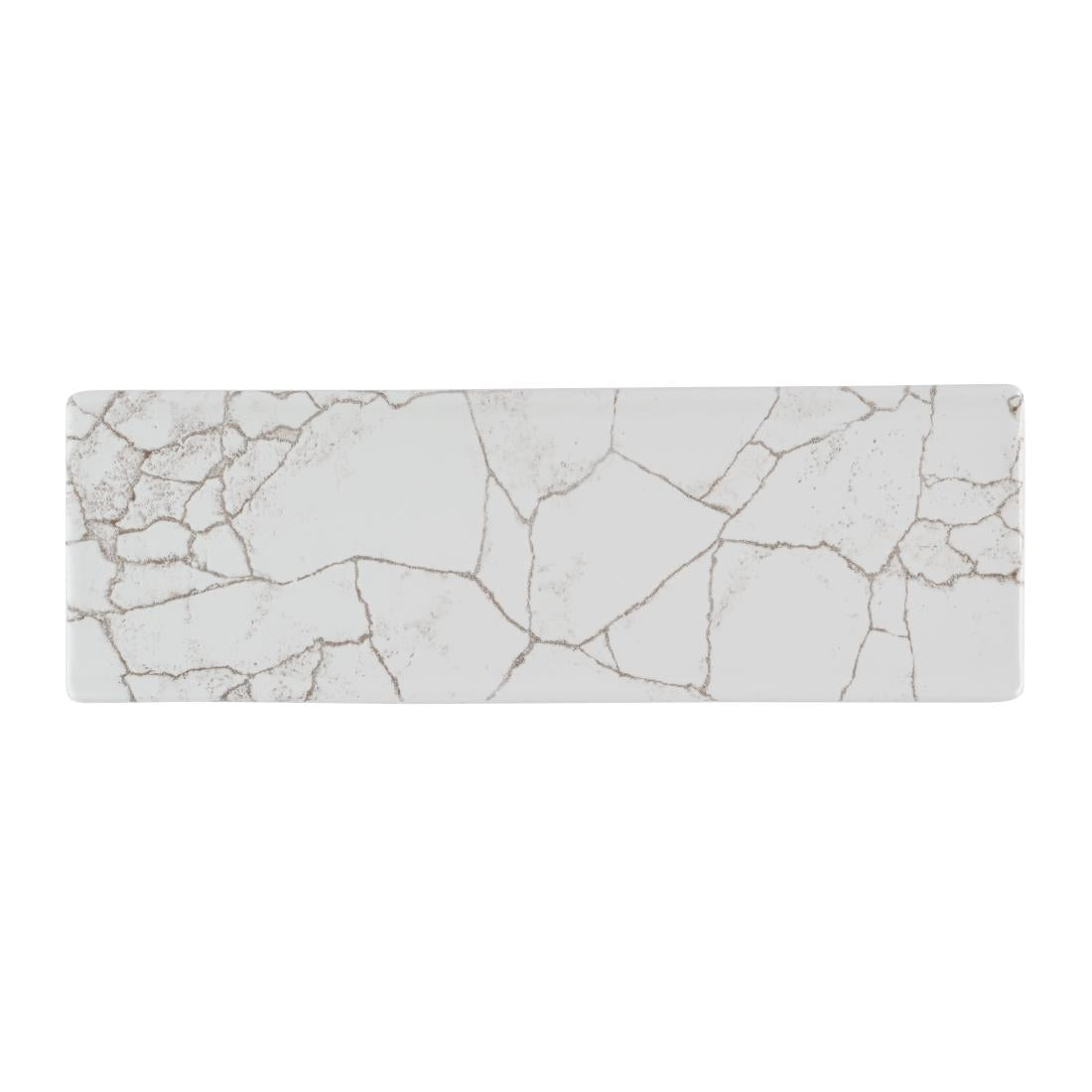 HR307 Churchill Studio Prints Kintsugi Agate Grey Ovaal Bord 33 x 11cm (6 stuks)