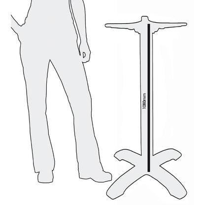 CR478 Bolero gietijzeren statafelpoot 108cm