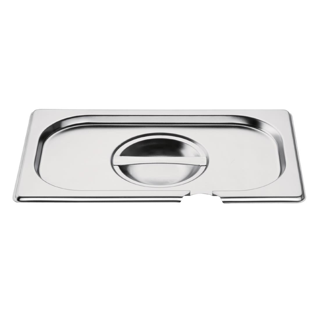 CB174 Vogue RVS deksel met lepeluitsparing GN 1/4