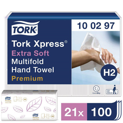 FA705 Tork Xpress multifold handdoeken 2-laags (2100 stuks)