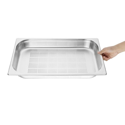 K840 Vogue roestvrijstalen geperforeerde 1/1 gastronorm bak 65mm