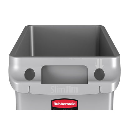 F603 Rubbermaid Slim Jim container met luchtsleuven 60Ltr