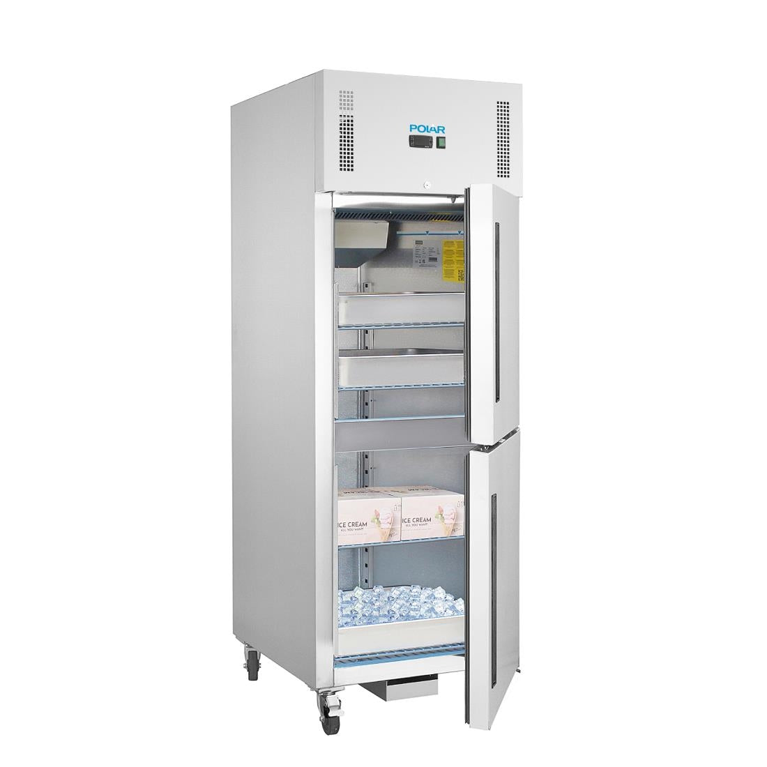 CW194 Polar G-serie Gastro 1-deurs vriezer met gedeelde deur 600Ltr