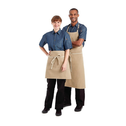 BB019 Chef Works Urban Austin Denim standaard sloof beige