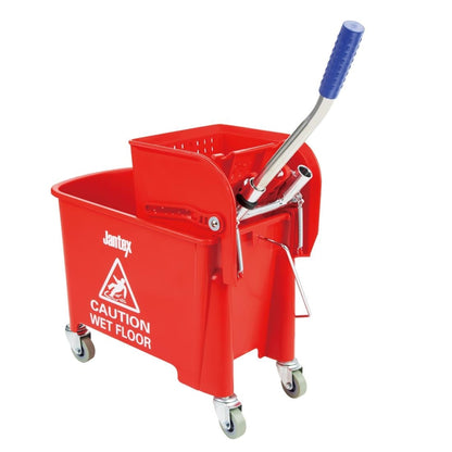 DL912 Jantex Kentucky dweilkar met wringer rood 20Ltr