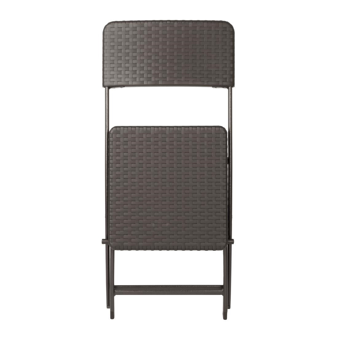 HS558 Bolero Rattan Klapstoelen Bruin (2 stuks)