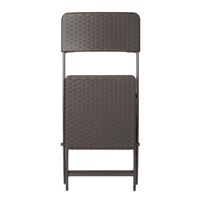 HS558 Bolero Rattan Klapstoelen Bruin (2 stuks)