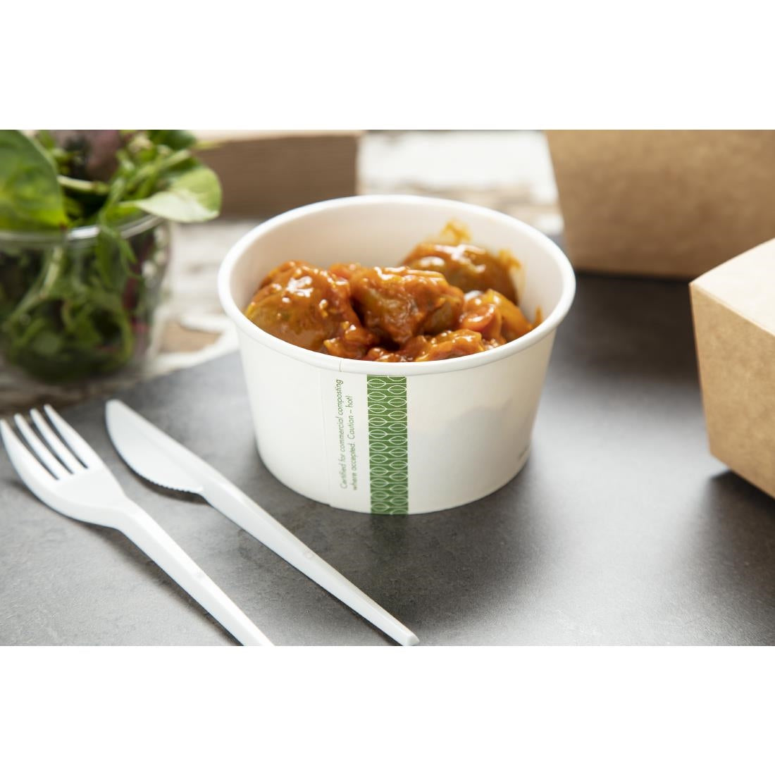 GF046 Vegware composteerbare bakjes 35cl (500 stuks)