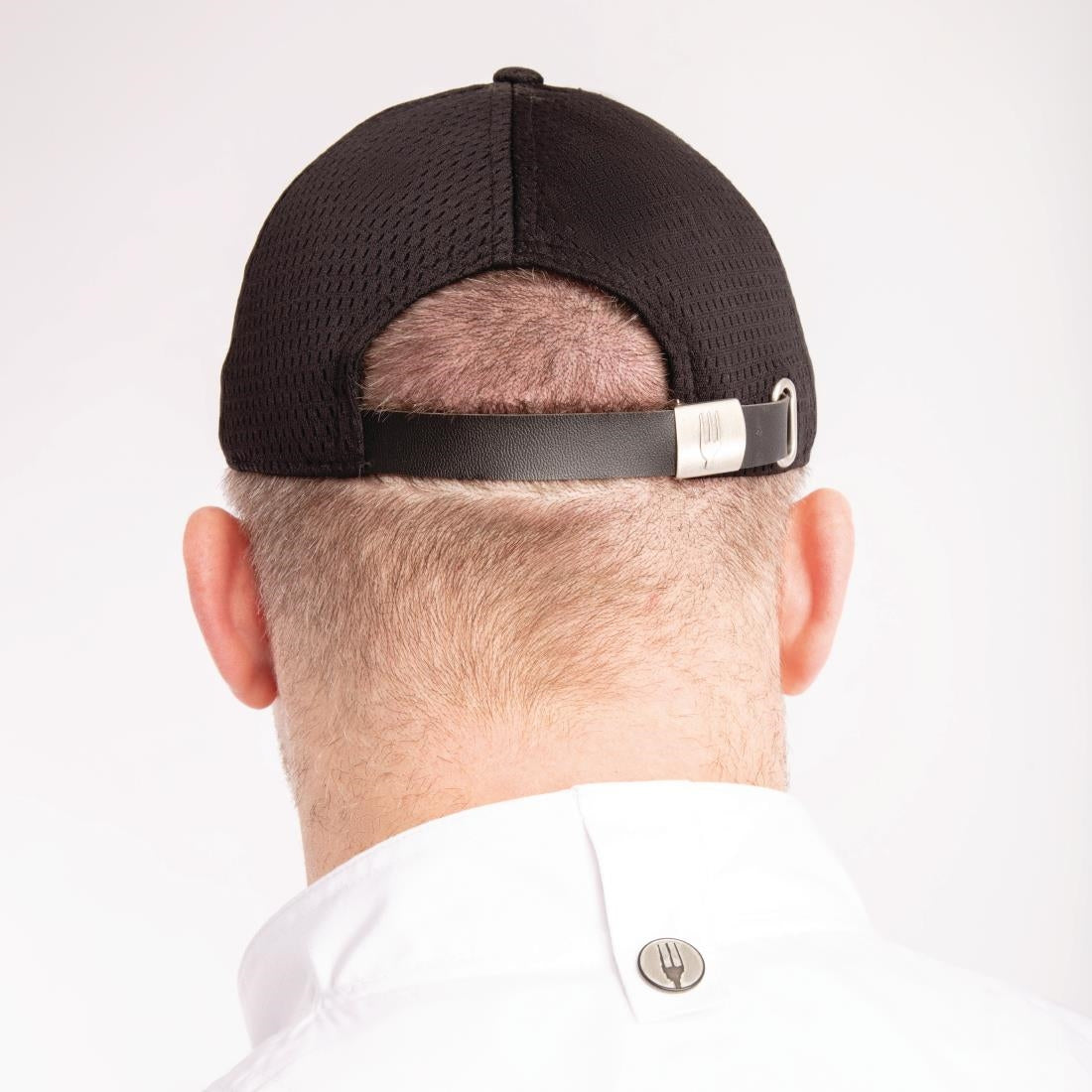 A942 Chef Works Cool Vent baseball cap zwart en grijs
