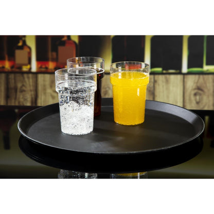 DM782 Cambro Camtread rond antislip glasvezel dienblad zwart 40,5cm