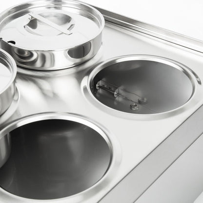 J953 Lincat Silverlink 600 bain marie BS4W 4 x 4,5Ltr