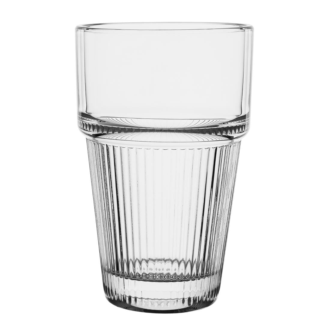 HW796 Olympia Geribbelde Stapelbare Tumblers 300ml (6 Stuks)