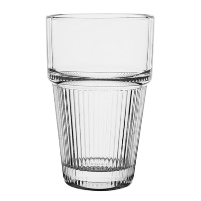 HW796 Olympia Geribbelde Stapelbare Tumblers 300ml (6 Stuks)