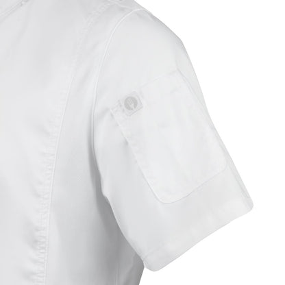 B471-XL Chef Works Springfield unisex koksbuis met rits wit XL