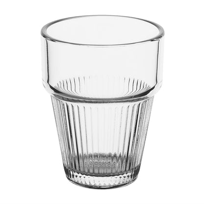 HW797 Olympia Geribbelde Stapelbare Tumblers 150ml (6 Stuks)