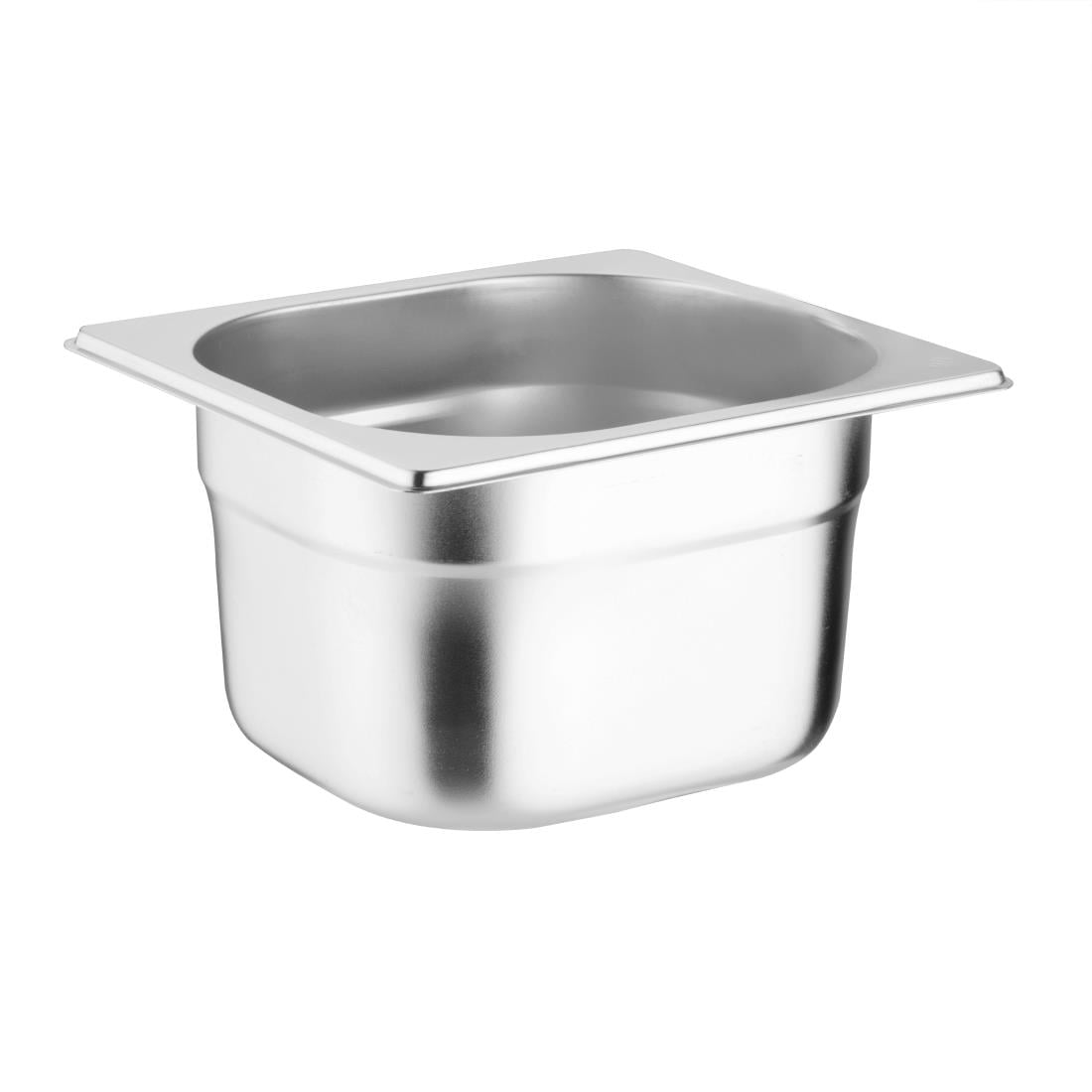 S431 Vogue roestvrijstalen gastronormbakken set met deksels 1/6 (4 stuks)