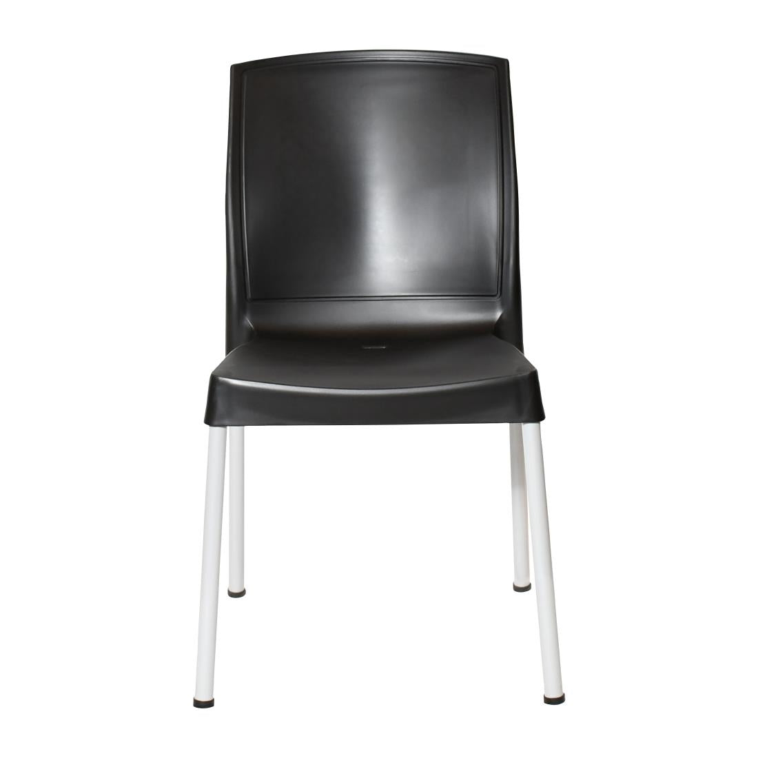 JA918 Bolero Elements Polypropyleen Stoelen Zwart (4 stuks)