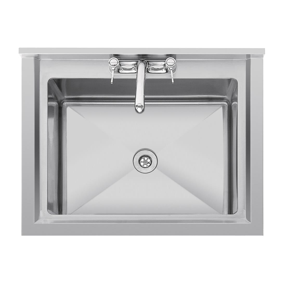 CE141 Vogue diepe RVS spoelbak 77x60cm