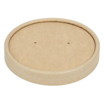 FA367 Colpac deksels voor magnetronbestendige kraft soepkommen recyclebaar 225ml en 350ml (500 stuks)