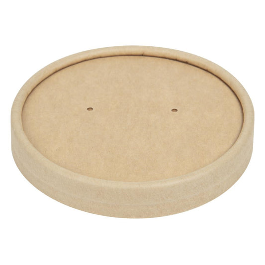 FA367 Colpac deksels voor magnetronbestendige kraft soepkommen recyclebaar 225ml en 350ml (500 stuks)