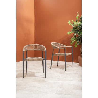 HZ591 Bolero Eden PE gevlochten rattan outdoor armstoelen naturel (4 stuks)