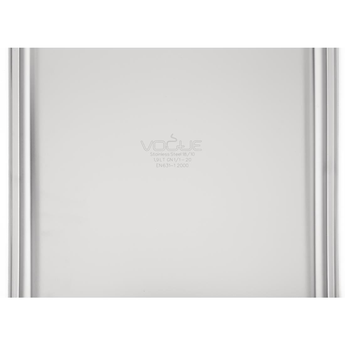 DW431 Vogue heavy-duty RVS GN 1/1 bak 20mm