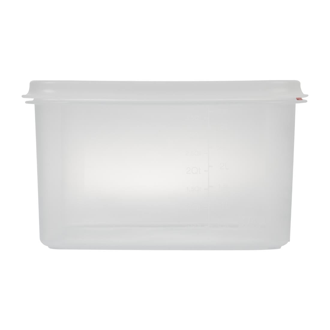 T985 Araven GN 1/4 voedselbak met deksel 4,3Ltr (4 stuks)