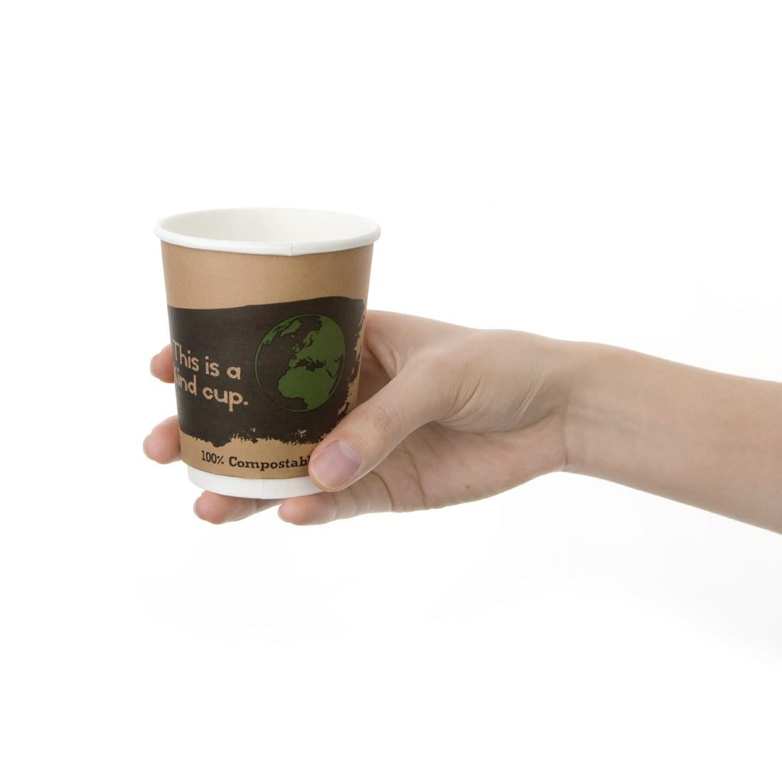 DY985 Fiesta Compostable 500 composteerbare dubbelwandige koffiebekers (500 stuks)