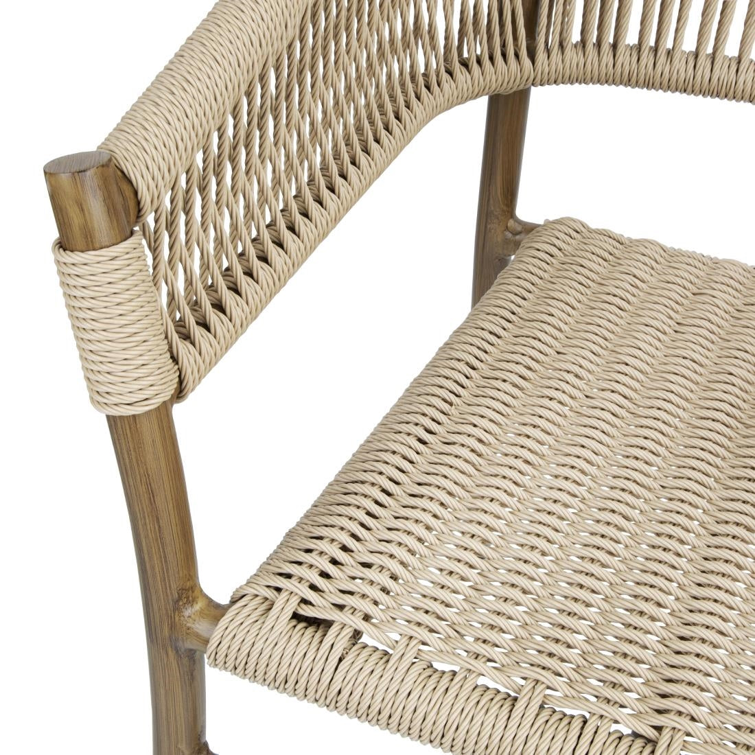 FU532 Bolero Florence Natuurlijk Touw Twist Rieten Stoelen (2 stuks)