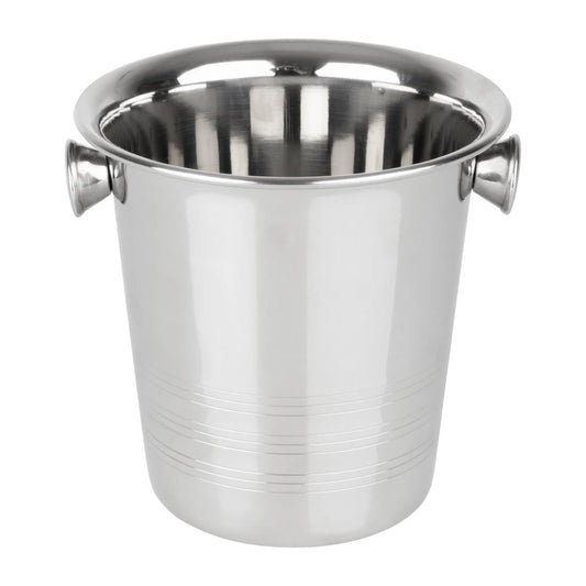 HY121 Olympia Ijsemmer Met Handvatten En Geëtst Detail Roestvrij Staal 1050ml
