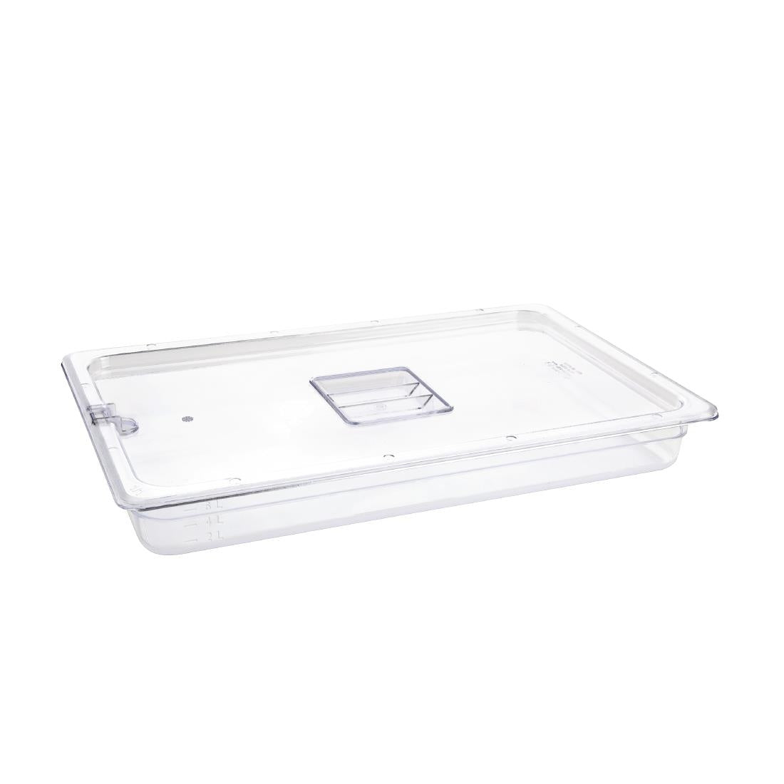 U224 Vogue polycarbonaat 1/1 gastronorm container 65mm helder