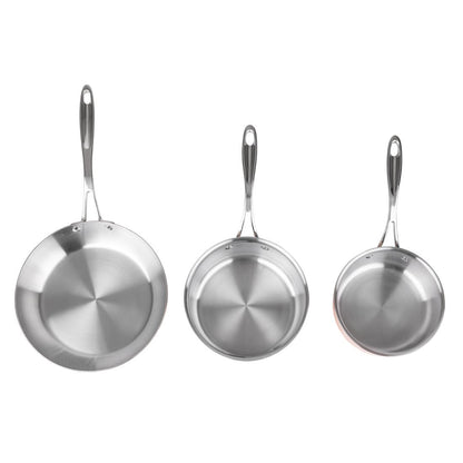 SA655 Vogue cook like a pro 3-delige driewandige koperen pannenset