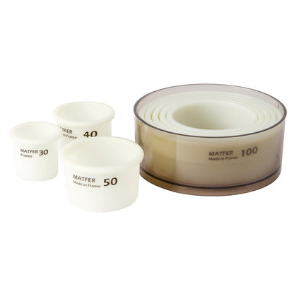 E043 Matfer Bourgeat Exoglass stekerdoos rond glad (8 stuks)