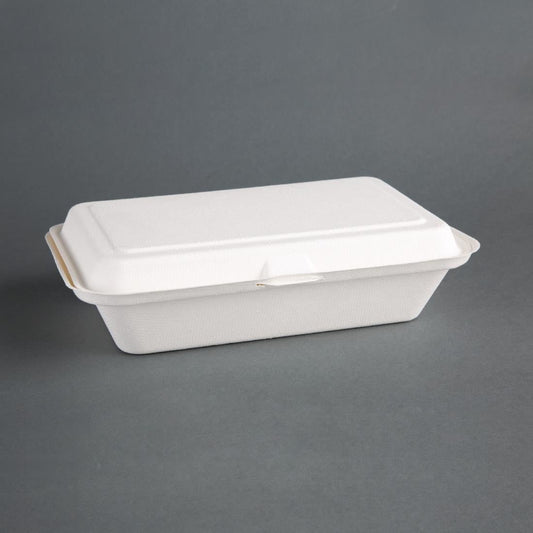 DW249 Fiesta Compostable composteerbare bagasse voedseldozen 24,8cm (250 stuks)