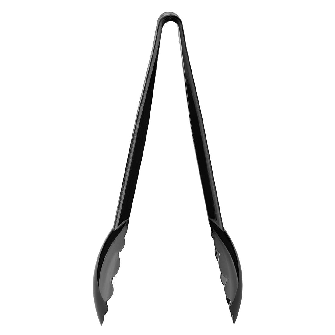 JA903 Nisbets Essentials 22cm polycarbonaat tang zwart (6 stuks)